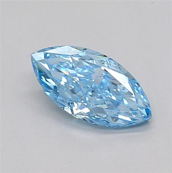 0.71 CT Fancy Vivid Blue MARQUISE