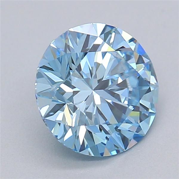 0.74 CT Fancy Vivid Blue ROUND