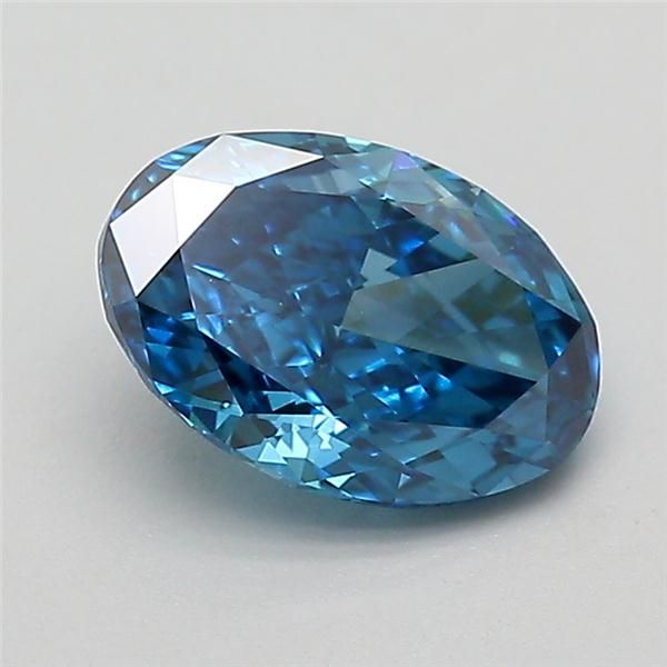 1.01 CT Fancy Vivid Blue OVAL