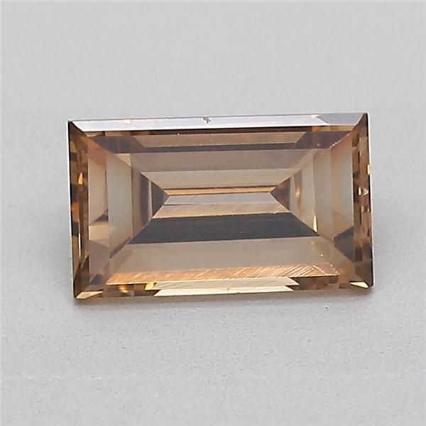 0.66 CT Fancy Brown BAGUETTE