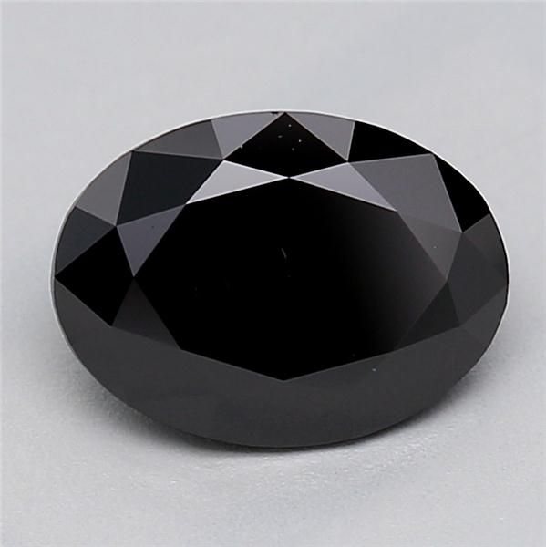 0.92 CT Fancy Black OVAL