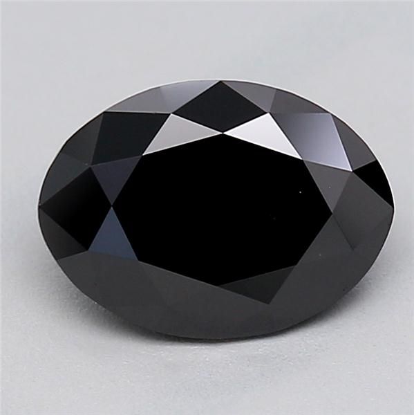 0.93 CT Fancy Black OVAL
