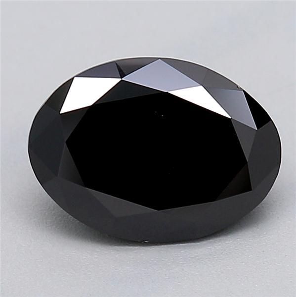 0.92 CT Fancy Black OVAL
