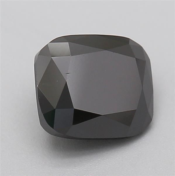1.02 CT Fancy Black CUSHION BRILLIANT