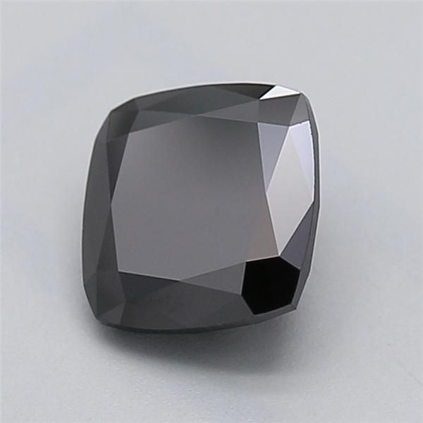 1.08 CT Fancy Black CUSHION BRILLIANT