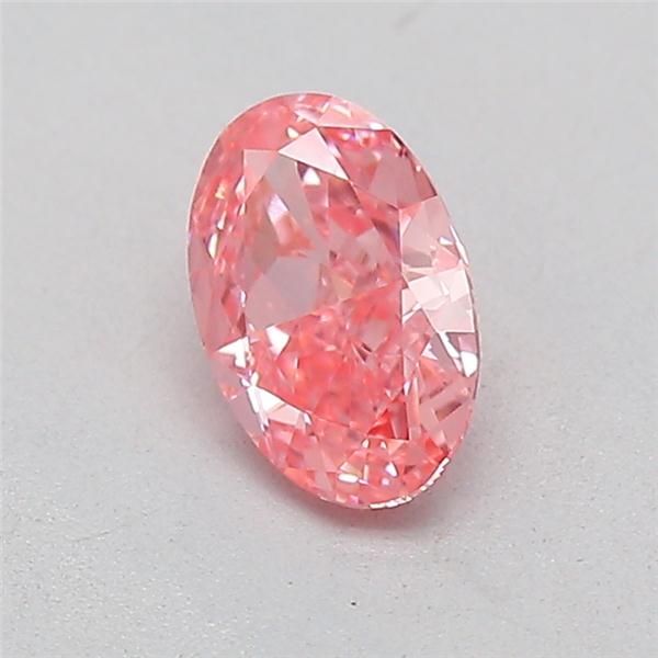 0.37 CT Fancy Vivid Pink OVAL