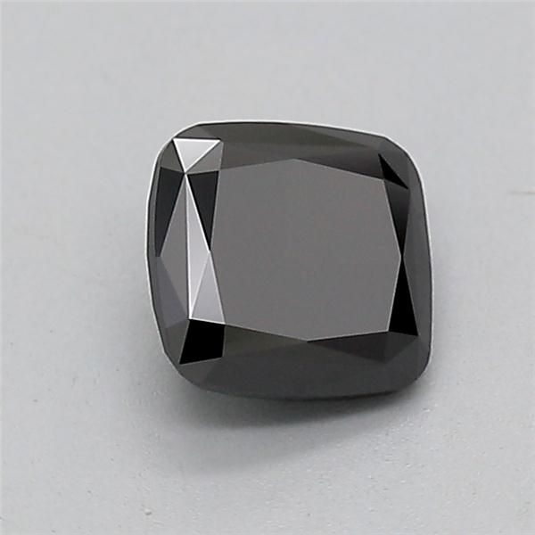 1.05 CT Fancy Black CUSHION BRILLIANT