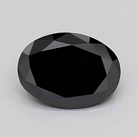 0.84 CT Fancy Black OVAL