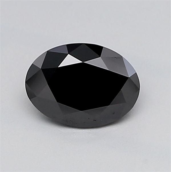 0.91 CT Fancy Black OVAL