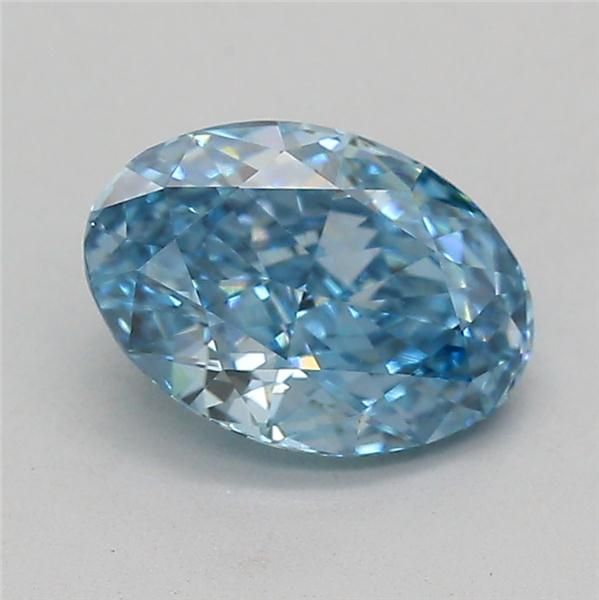1.02 CT Fancy Vivid Blue OVAL