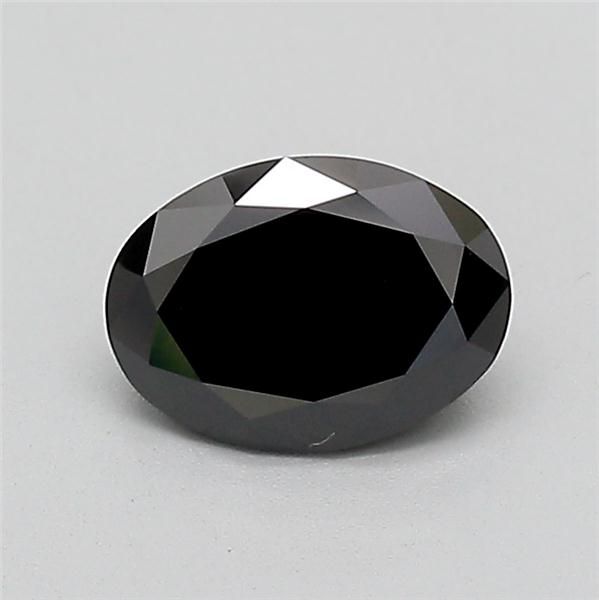 0.93 CT Fancy Black OVAL