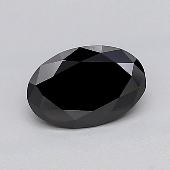 0.58 CT Fancy Black OVAL