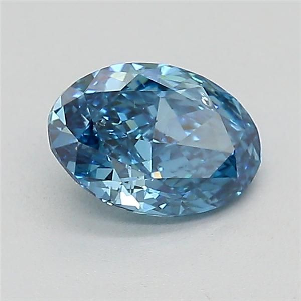 0.97 CT Fancy Vivid Blue OVAL