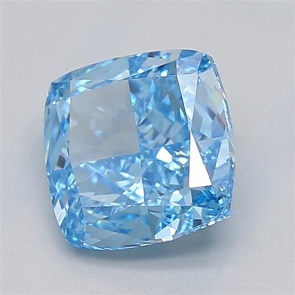 1.01 CT Fancy Vivid Blue CUSHION MODIFIED