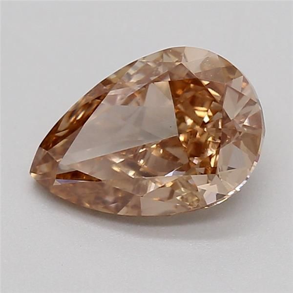 0.72 CT Fancy Light Brown PEAR