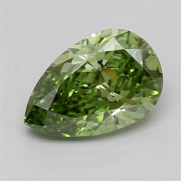 0.52 CT Fancy Vivid Green PEAR