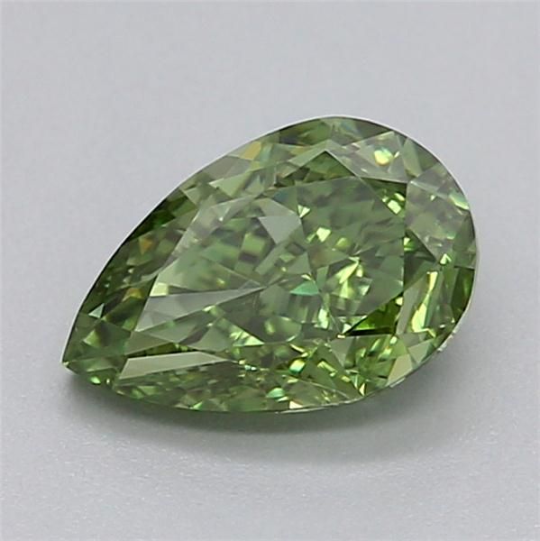 0.51 CT Fancy Vivid Green PEAR