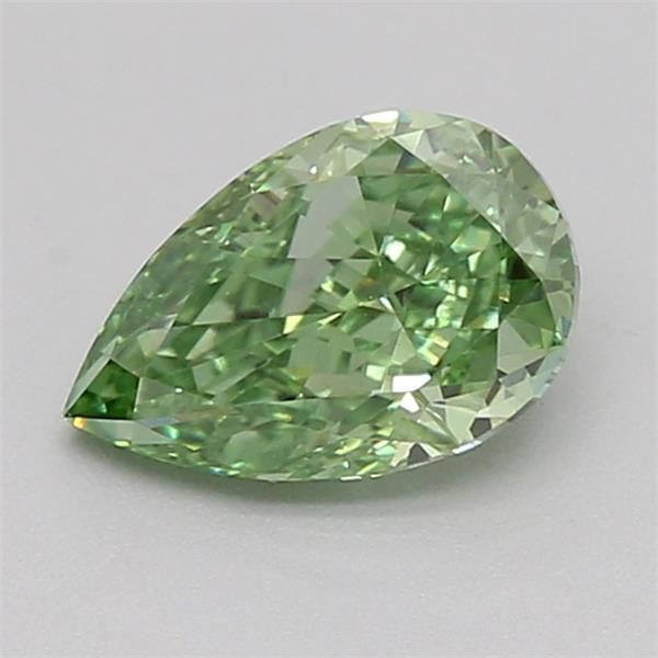 0.53 CT Fancy Vivid Green PEAR