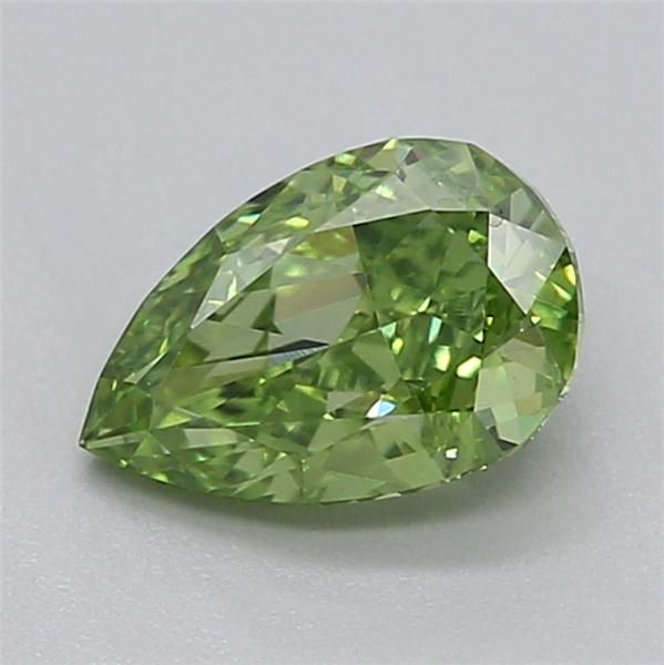 0.52 CT Fancy Vivid Green PEAR