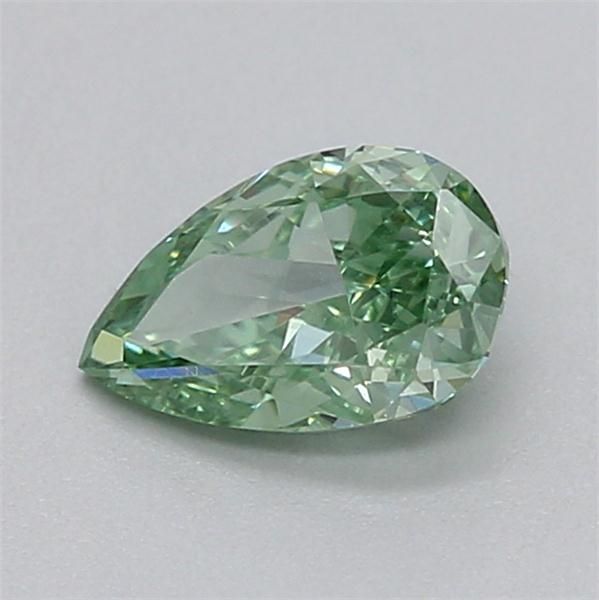 0.33 CT Fancy Vivid Green PEAR