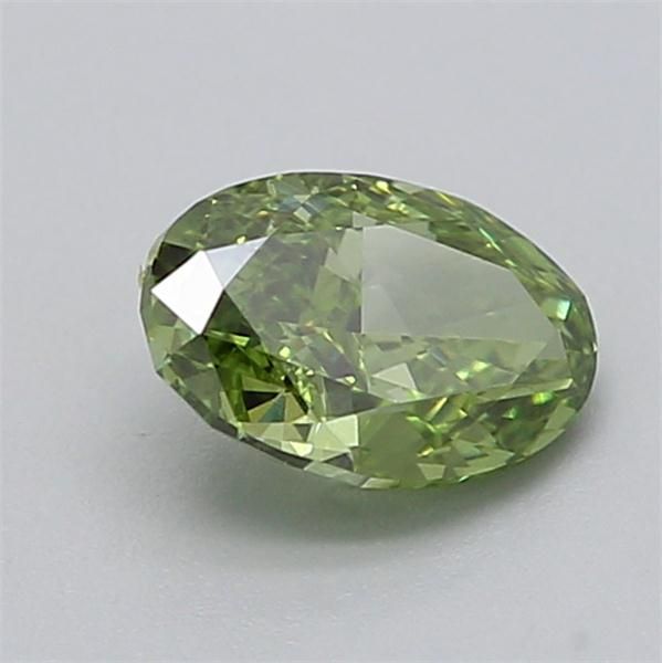 0.51 CT Fancy Vivid Green OVAL