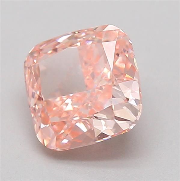 0.73 CT Fancy Vivid Pink CUSHION MODIFIED