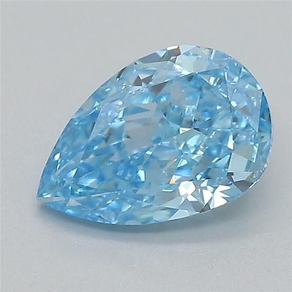 0.73 CT Fancy Vivid Blue PEAR