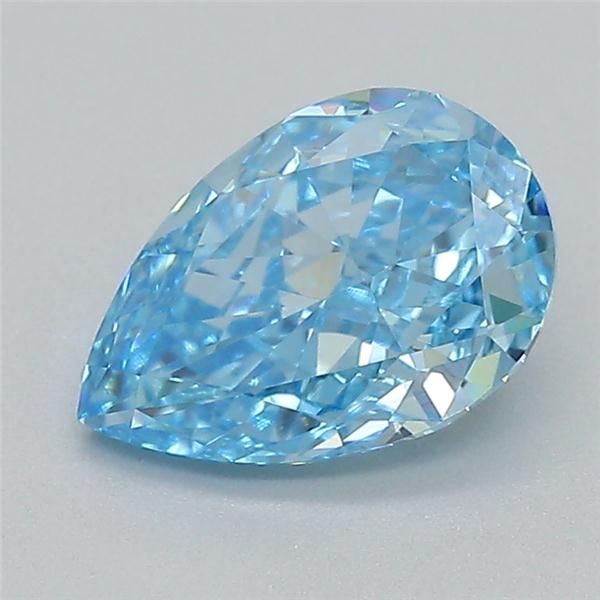 0.71 CT Fancy Vivid Blue PEAR