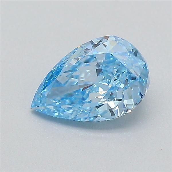 0.34 CT Fancy Vivid Blue PEAR