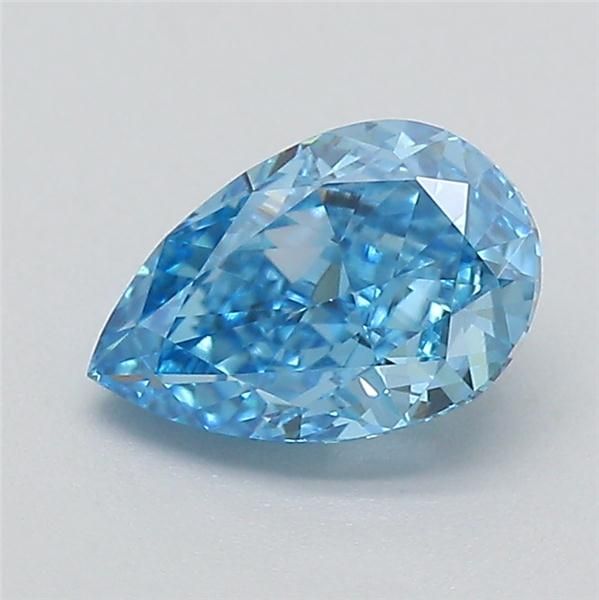 0.53 CT Fancy Vivid Blue PEAR