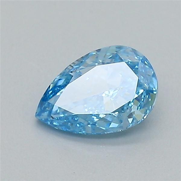 0.34 CT Fancy Vivid Blue PEAR