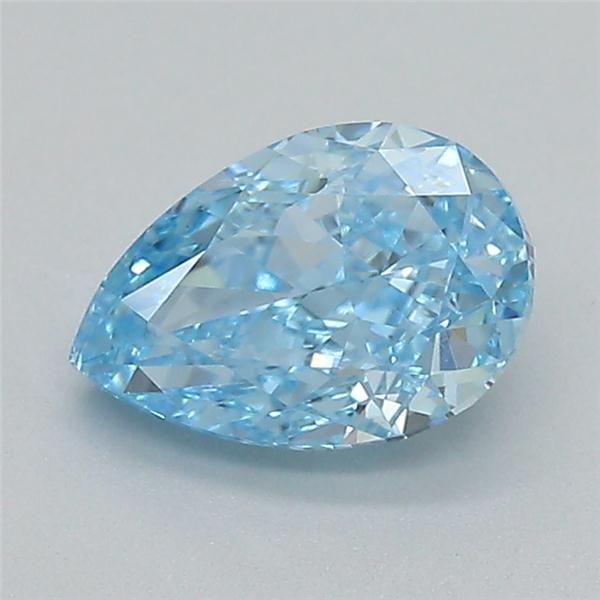 0.58 CT Fancy Vivid Blue PEAR