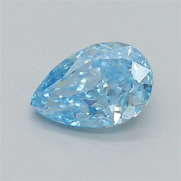 0.34 CT Fancy Vivid Blue PEAR