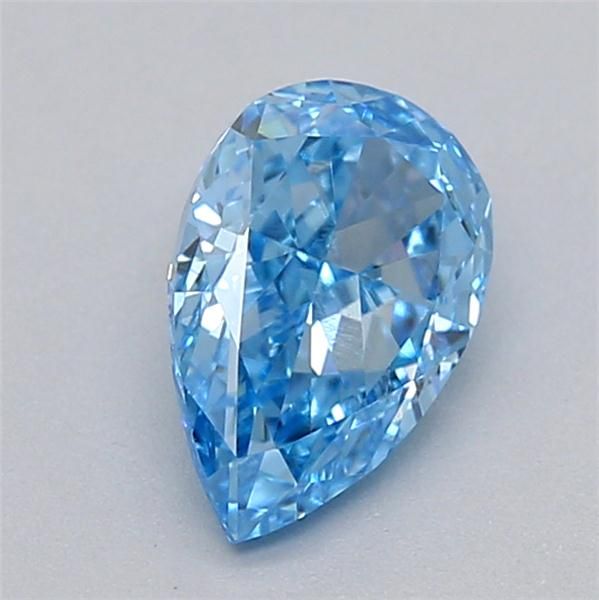 0.52 CT Fancy Vivid Blue PEAR