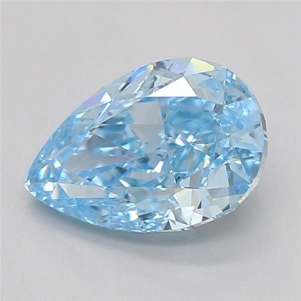 0.73 CT Fancy Vivid Blue PEAR