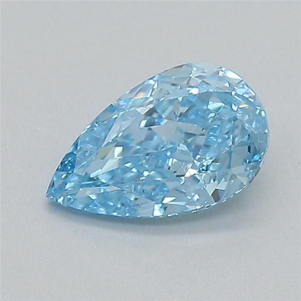 0.39 CT Fancy Vivid Blue PEAR