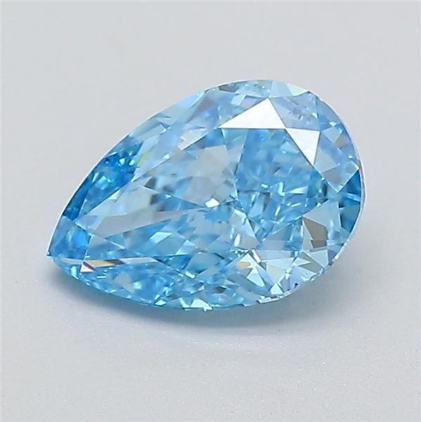 0.7 CT Fancy Vivid Blue PEAR
