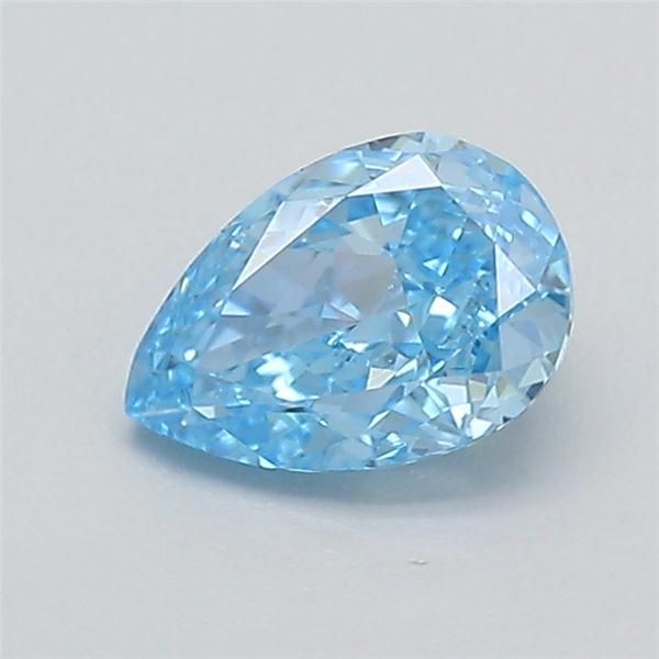 0.37 CT Fancy Vivid Blue PEAR