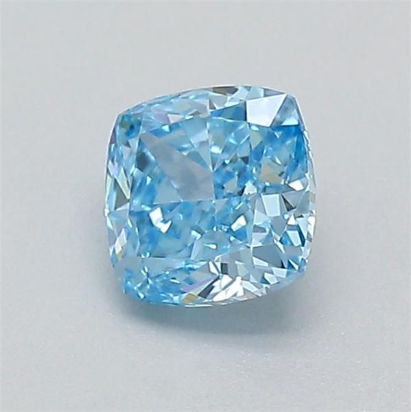 0.32 CT Fancy Vivid Blue CUSHION BRILLIANT