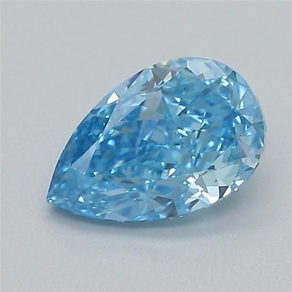 0.52 CT Fancy Vivid Blue PEAR