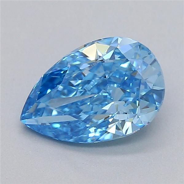 0.7 CT Fancy Vivid Blue PEAR