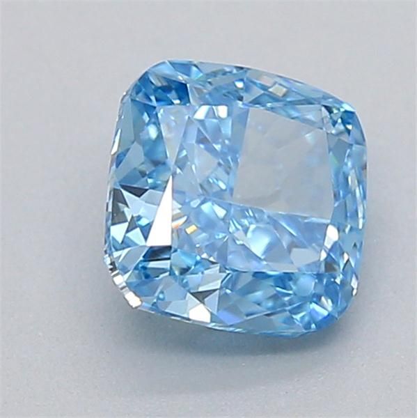 0.55 CT Fancy Vivid Blue CUSHION MODIFIED