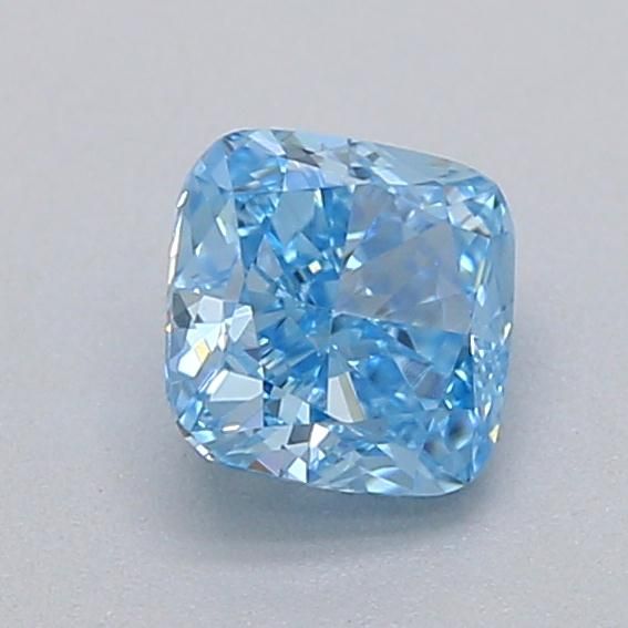 0.33 CT Fancy Vivid Blue CUSHION BRILLIANT