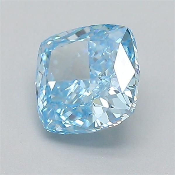 0.52 CT Fancy Vivid Blue CUSHION MODIFIED
