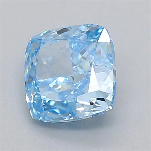 0.53 CT Fancy Vivid Blue CUSHION MODIFIED