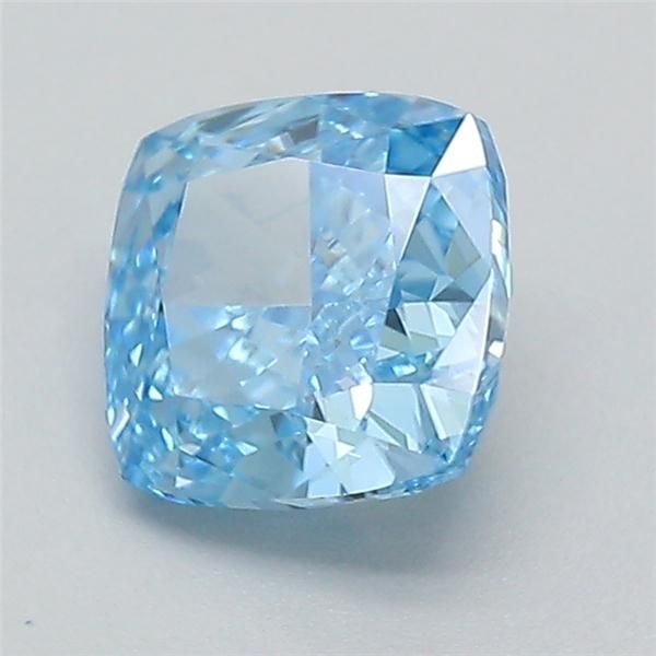 0.7 CT Fancy Vivid Blue CUSHION MODIFIED