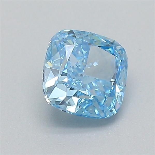 0.37 CT Fancy Vivid Blue CUSHION MODIFIED