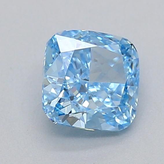 0.37 CT Fancy Vivid Blue CUSHION MODIFIED