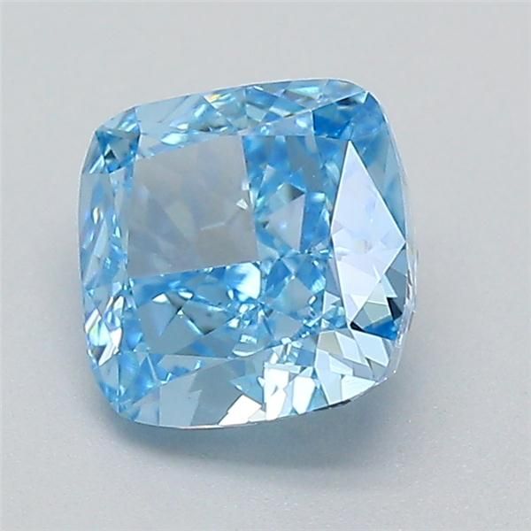 0.7 CT Fancy Vivid Blue CUSHION MODIFIED