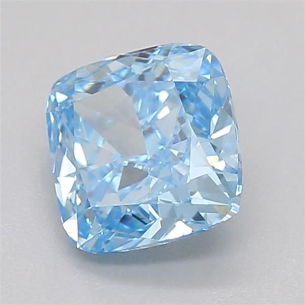 0.53 CT Fancy Vivid Blue CUSHION MODIFIED